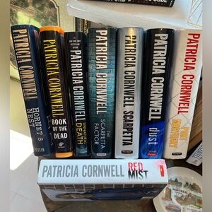 Patricia Cornwell books $12 each. Sold individually.